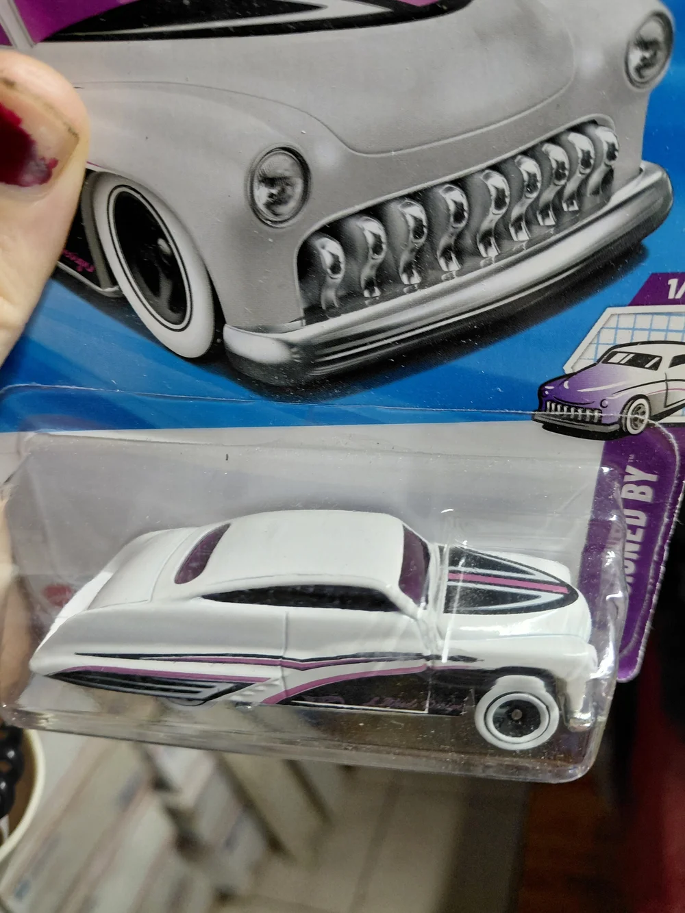 Hot Wheels Purple Passion (White variant) from the HW Designed By series (1/5, n